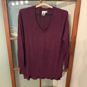 White Crow Red Long Sleeve Tunic